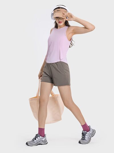Millennia Round Neck Active Tank - FitFemme.Shop
