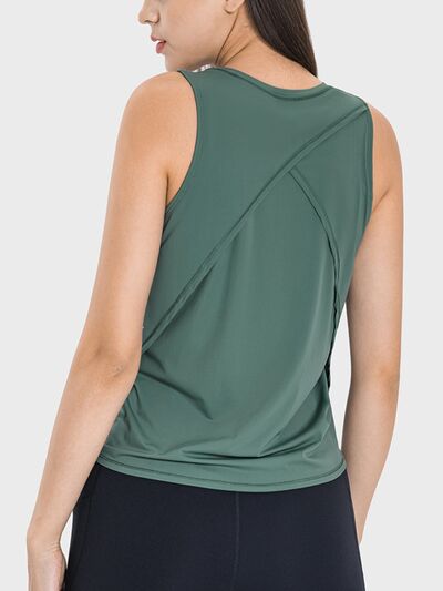 Millennia Round Neck Active Tank - FitFemme.Shop