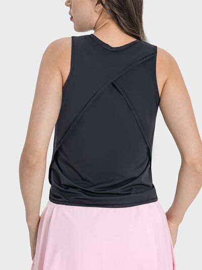 Millennia Round Neck Active Tank - FitFemme.Shop
