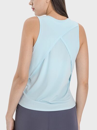 Millennia Round Neck Active Tank - FitFemme.Shop