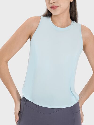 Millennia Round Neck Active Tank - FitFemme.Shop