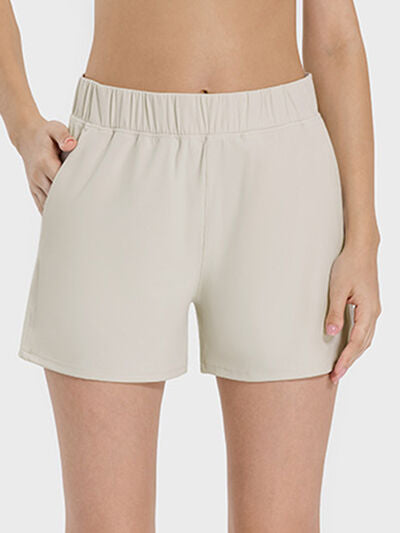 Millennia Elastic Waist Active Shorts - FitFemme.Shop