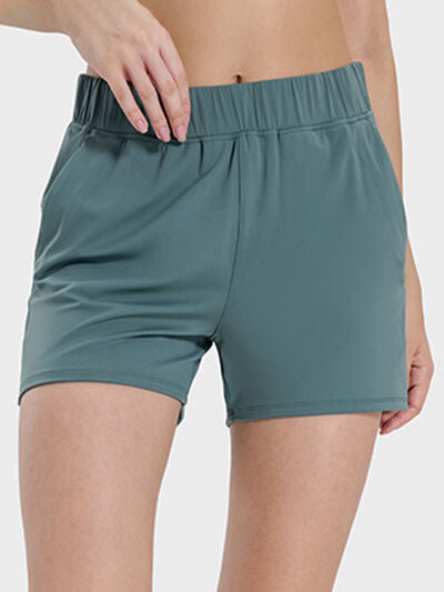 Millennia Elastic Waist Active Shorts - FitFemme.Shop