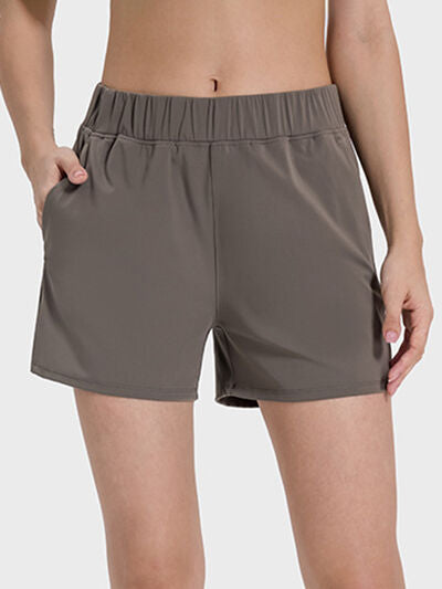 Millennia Elastic Waist Active Shorts - FitFemme.Shop