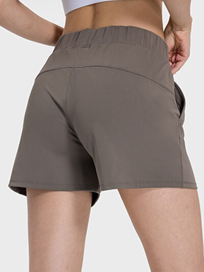 Millennia Elastic Waist Active Shorts - FitFemme.Shop