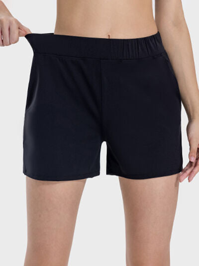 Millennia Elastic Waist Active Shorts - FitFemme.Shop