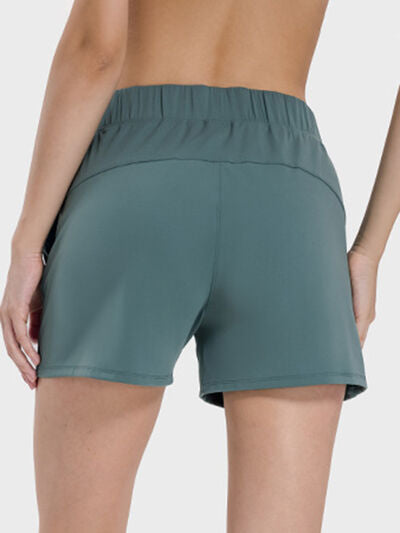 Millennia Elastic Waist Active Shorts - FitFemme.Shop