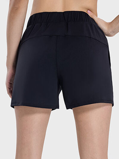 Millennia Elastic Waist Active Shorts - FitFemme.Shop