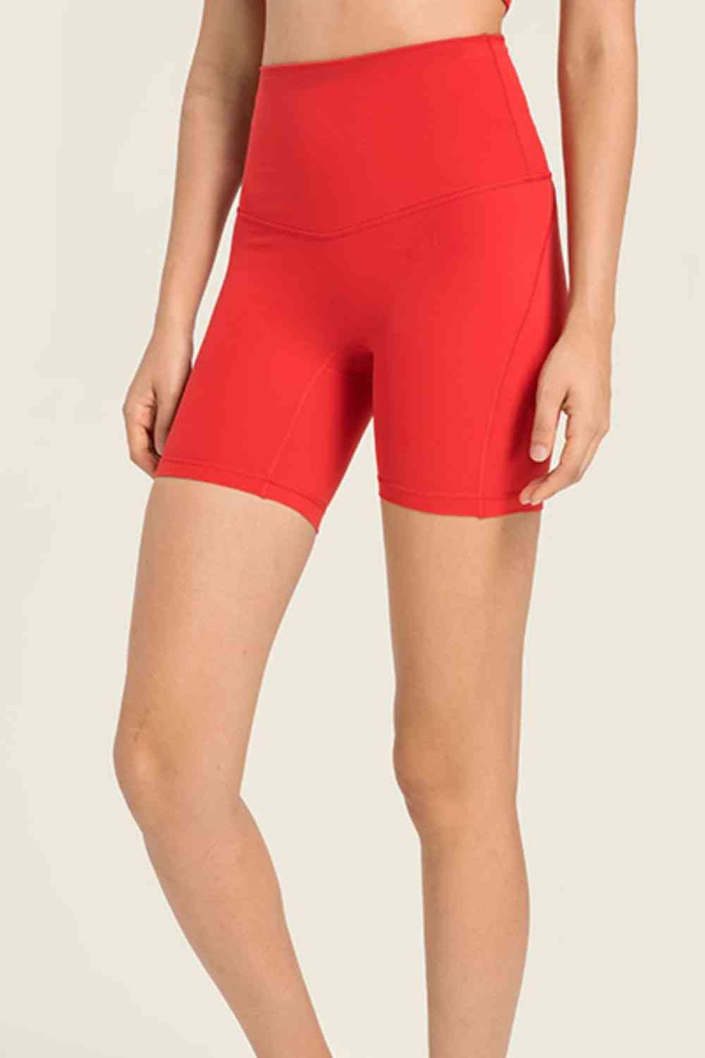 Millennia Seamless High-Rise Wide Waistband Biker Shorts - FitFemme.Shop