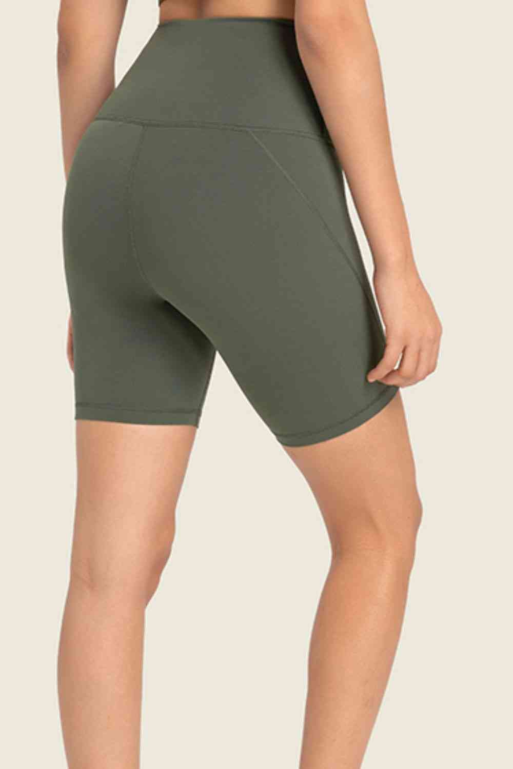 Millennia Seamless High-Rise Wide Waistband Biker Shorts - FitFemme.Shop