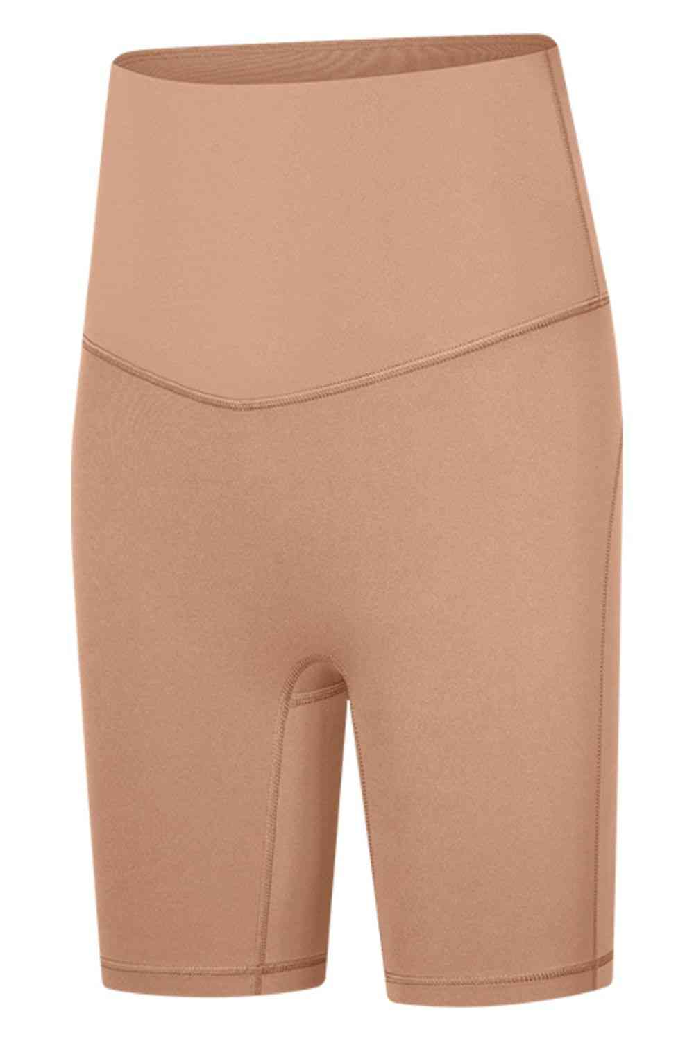 Millennia Seamless High-Rise Wide Waistband Biker Shorts - FitFemme.Shop