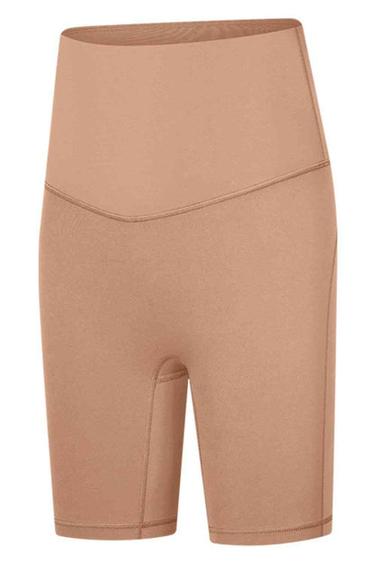 Millennia Seamless High-Rise Wide Waistband Biker Shorts - FitFemme.Shop