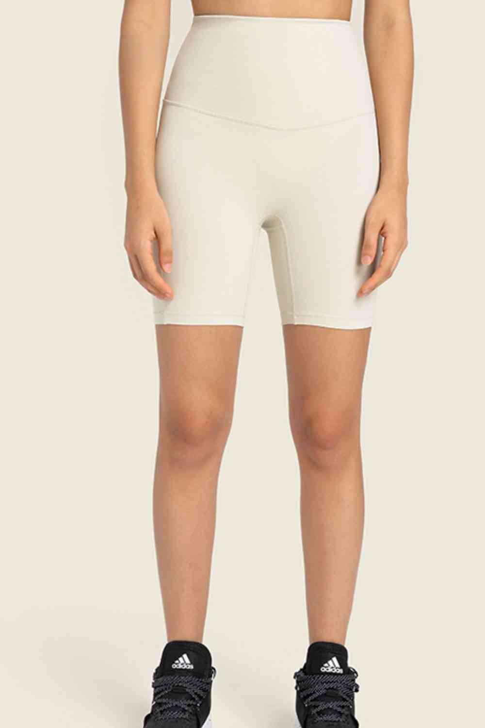 Millennia Seamless High-Rise Wide Waistband Biker Shorts - FitFemme.Shop