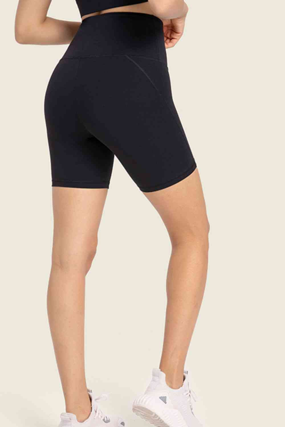 Millennia Seamless High-Rise Wide Waistband Biker Shorts - FitFemme.Shop