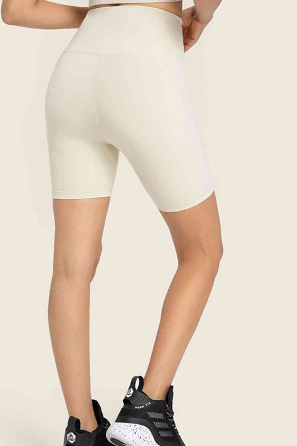 Millennia Seamless High-Rise Wide Waistband Biker Shorts - FitFemme.Shop