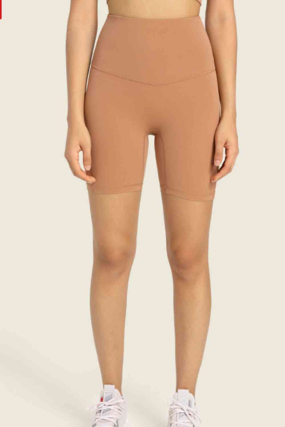 Millennia Seamless High-Rise Wide Waistband Biker Shorts - FitFemme.Shop