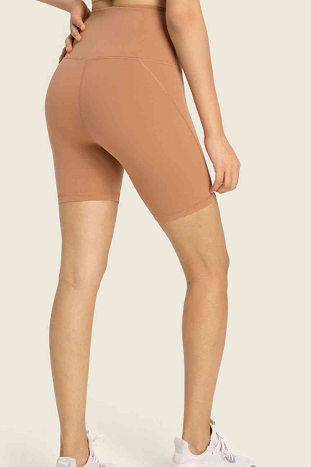 Millennia Seamless High-Rise Wide Waistband Biker Shorts - FitFemme.Shop