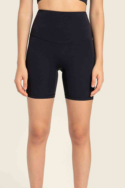 Millennia Seamless High-Rise Wide Waistband Biker Shorts - FitFemme.Shop