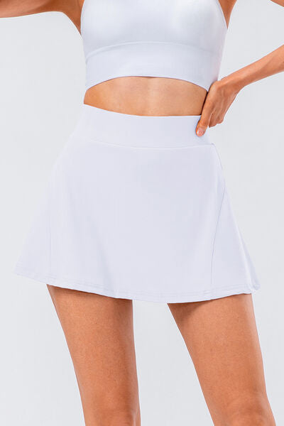 High Waist Pleated Active Skirt - FitFemme.Shop