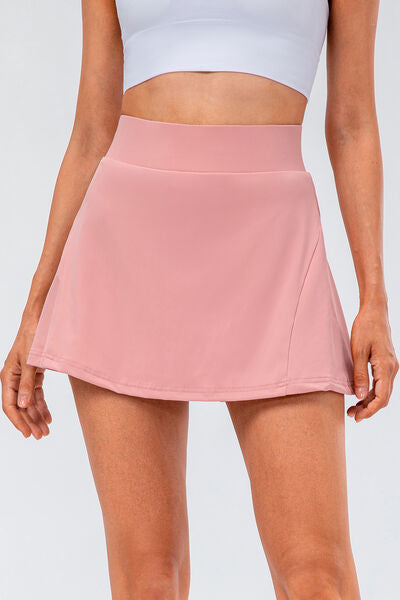 High Waist Pleated Active Skirt - FitFemme.Shop