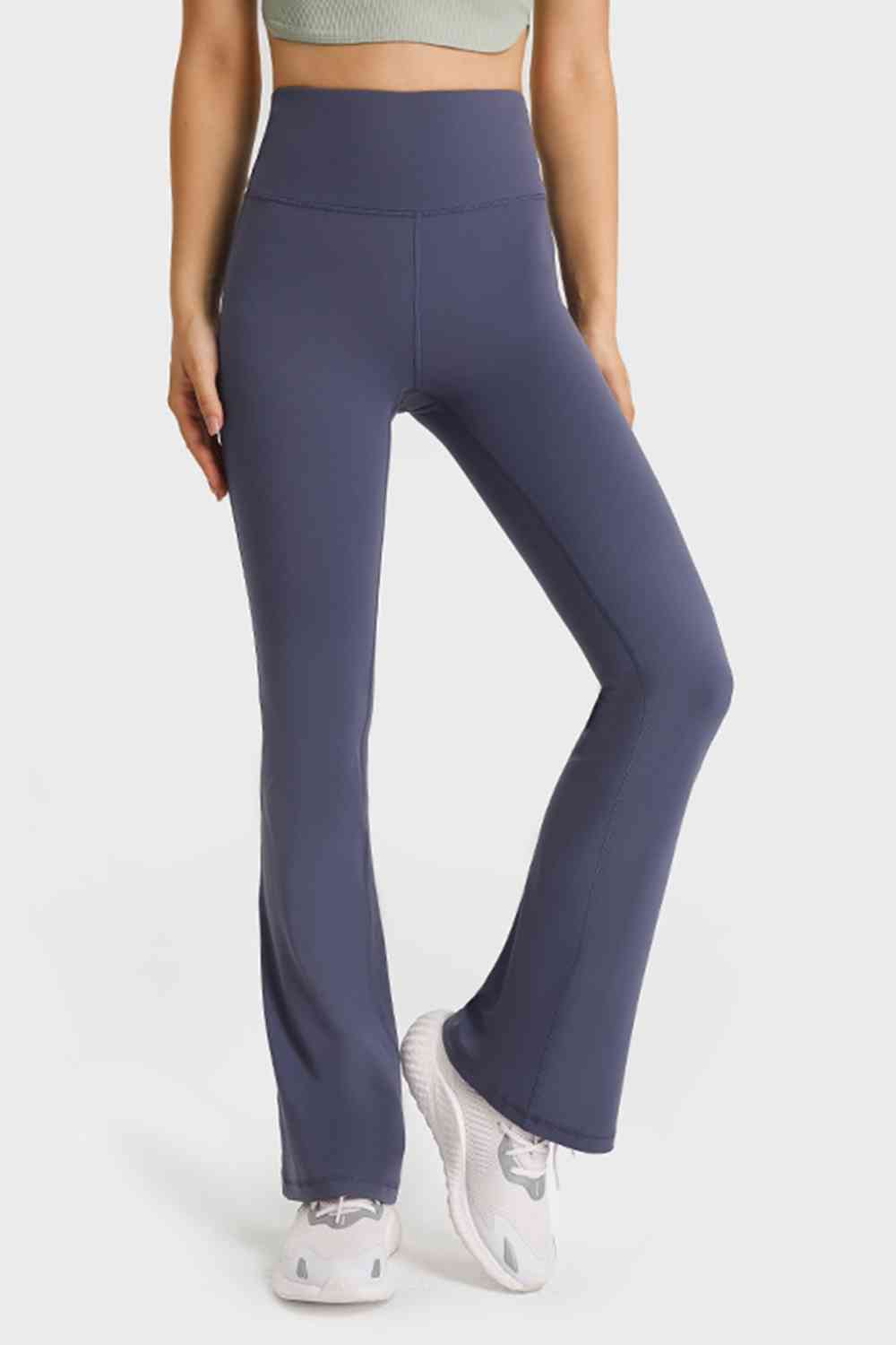 Millennia Elastic Waist Flare Yoga Pants - FitFemme.Shop