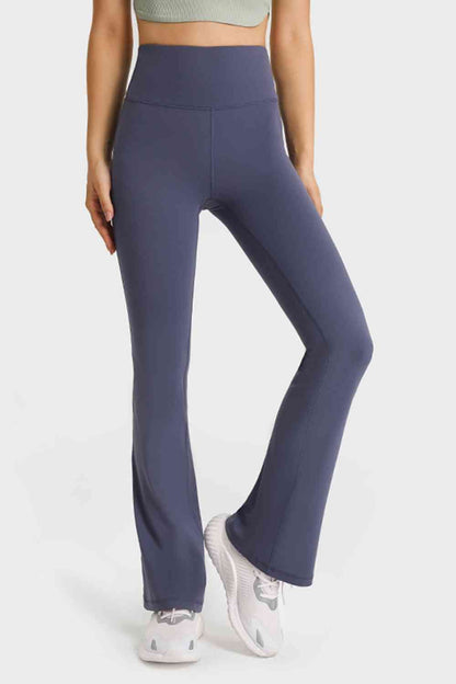 Millennia Elastic Waist Flare Yoga Pants - FitFemme.Shop