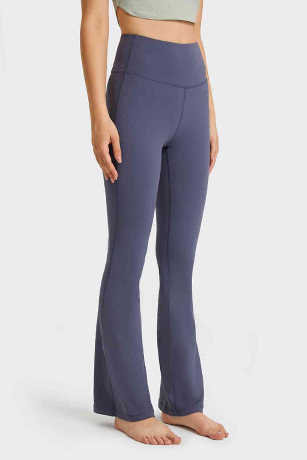 Millennia Elastic Waist Flare Yoga Pants - FitFemme.Shop