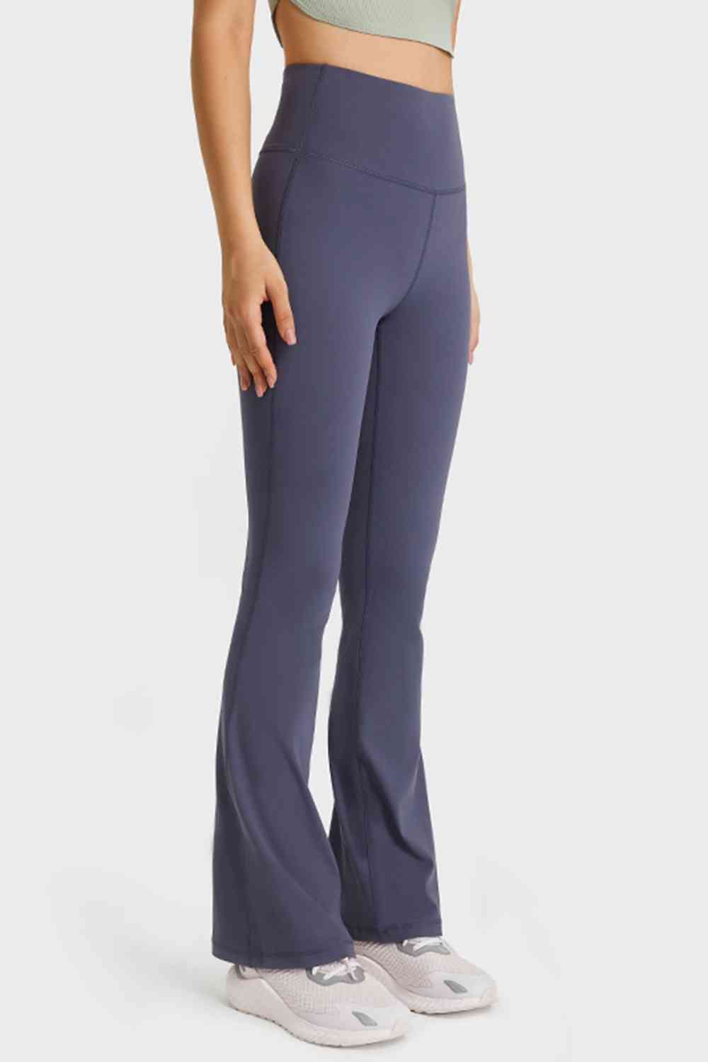 Millennia Elastic Waist Flare Yoga Pants - FitFemme.Shop