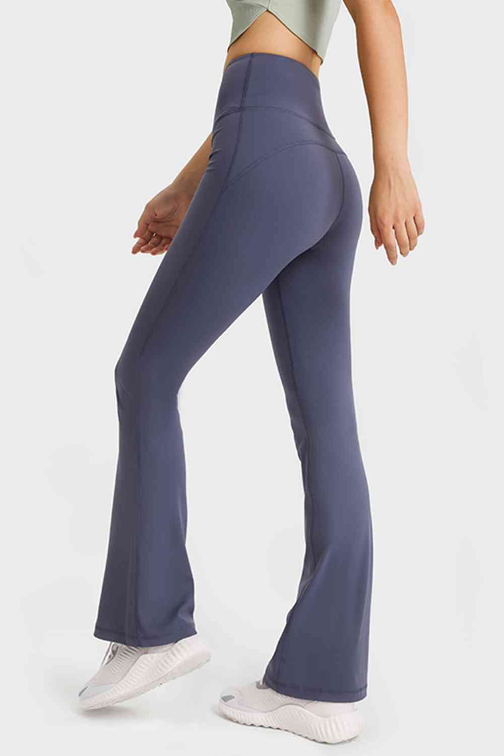 Millennia Elastic Waist Flare Yoga Pants - FitFemme.Shop