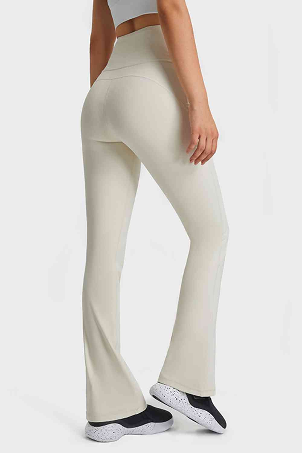 Millennia Elastic Waist Flare Yoga Pants - FitFemme.Shop