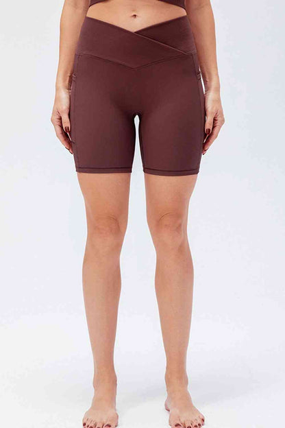 Slim Fit V-Waistband Sports Shorts - FitFemme.Shop