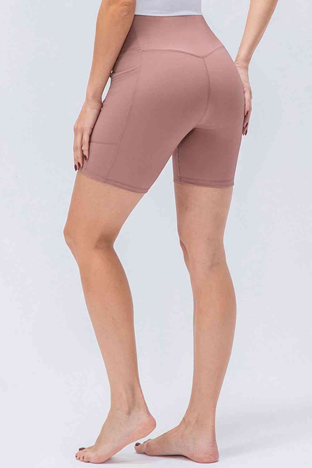 Slim Fit V-Waistband Sports Shorts - FitFemme.Shop
