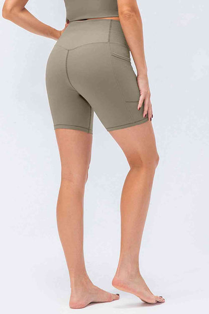 Slim Fit V-Waistband Sports Shorts - FitFemme.Shop