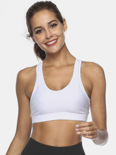 Cutout Scoop Neck Active Tank - FitFemme.Shop
