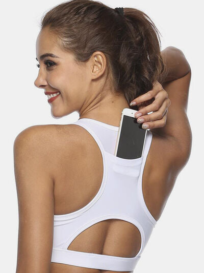 Cutout Scoop Neck Active Tank - FitFemme.Shop