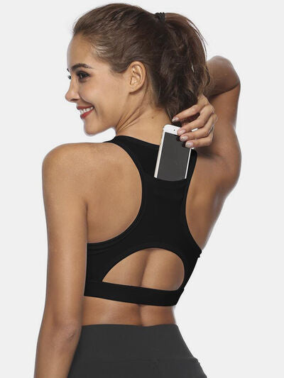 Cutout Scoop Neck Active Tank - FitFemme.Shop
