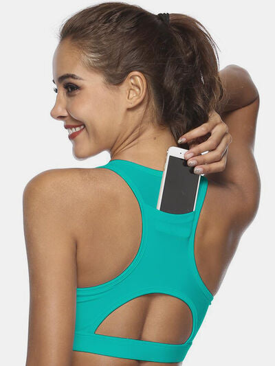Cutout Scoop Neck Active Tank - FitFemme.Shop