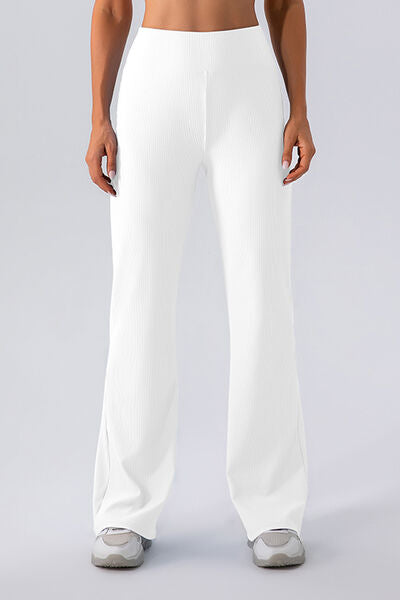 High Waist Straight Active Pants - FitFemme.Shop