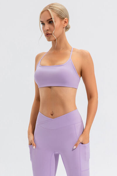 Crisscross Spaghetti Strap Active Cami - FitFemme.Shop