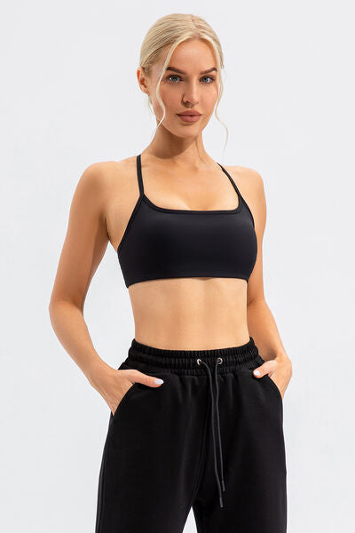 Crisscross Spaghetti Strap Active Cami - FitFemme.Shop