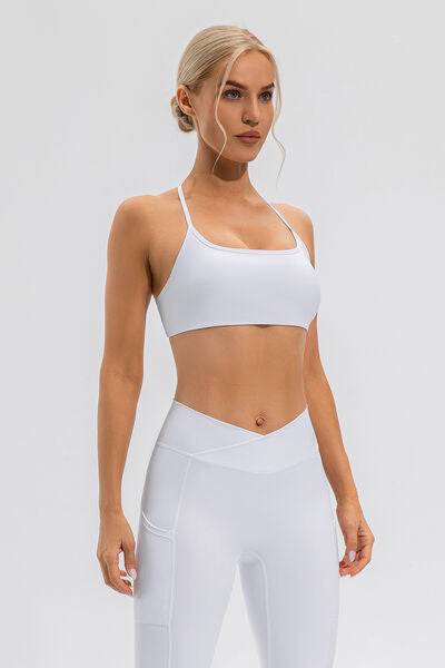 Crisscross Spaghetti Strap Active Cami - FitFemme.Shop