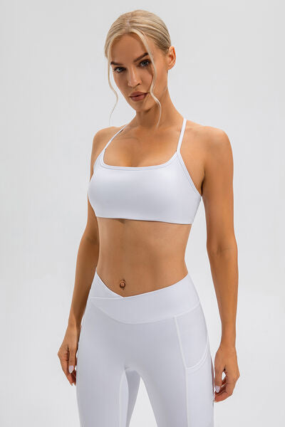 Crisscross Spaghetti Strap Active Cami - FitFemme.Shop