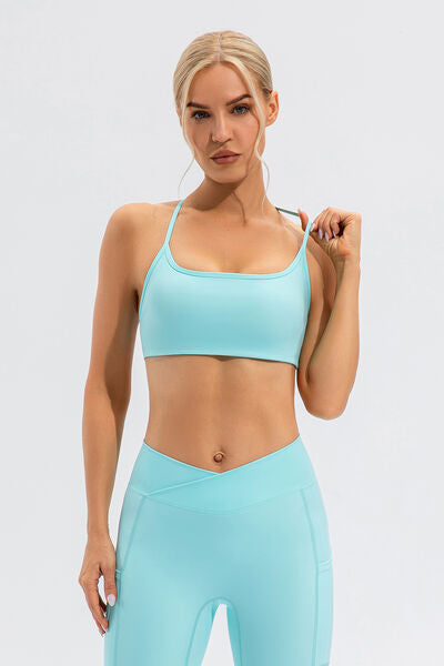Crisscross Spaghetti Strap Active Cami - FitFemme.Shop