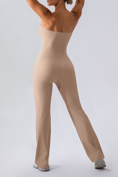 Sleeveless Straight Active Jumpsuit - FitFemme.Shop