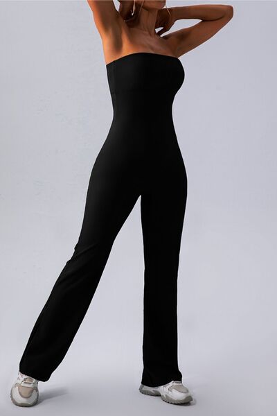 Sleeveless Straight Active Jumpsuit - FitFemme.Shop