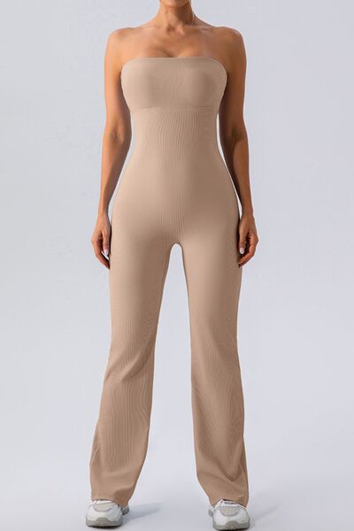 Sleeveless Straight Active Jumpsuit - FitFemme.Shop
