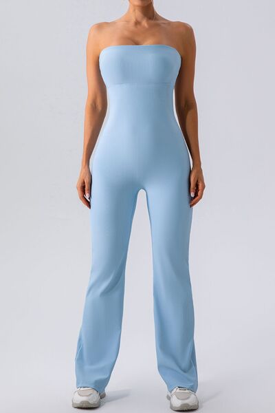 Sleeveless Straight Active Jumpsuit - FitFemme.Shop