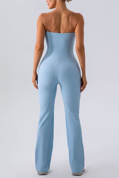 Sleeveless Straight Active Jumpsuit - FitFemme.Shop