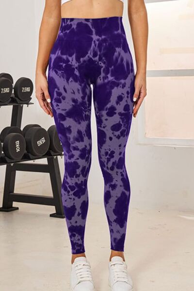 Tie-Dye High Waist Active Leggings - FitFemme.Shop