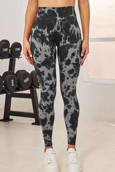 Tie-Dye High Waist Active Leggings - FitFemme.Shop